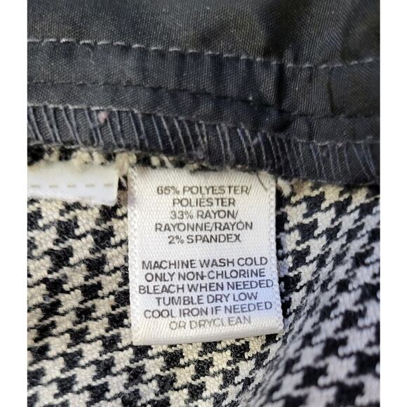 Ann Taylor Loft Womens Size 6 Pants Marisa Straight Houndstooth Stretchy - Picture 7 of 13